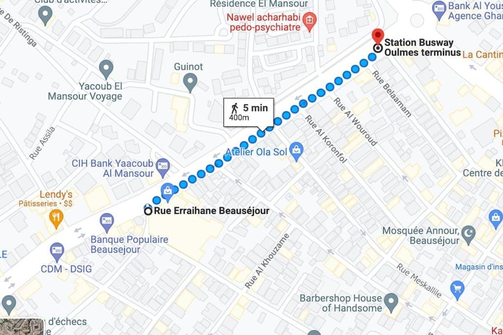 A 2 Minutes De Casa Finance City, Appartement Avec 2 Chambres Kazablanka Dış mekan fotoğraf
