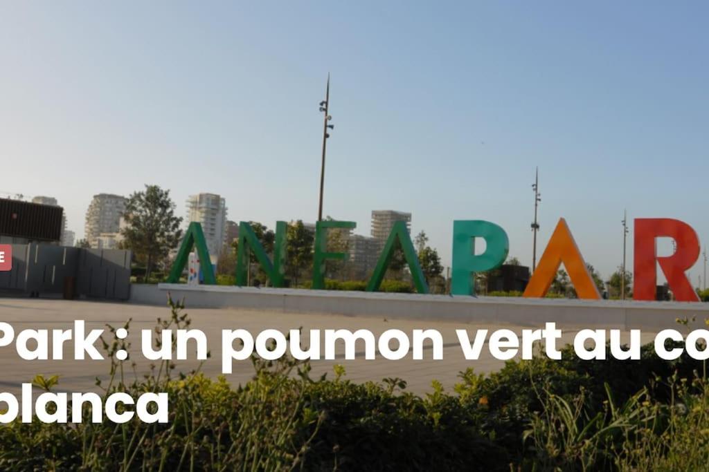 A 2 Minutes De Casa Finance City, Appartement Avec 2 Chambres Kazablanka Dış mekan fotoğraf