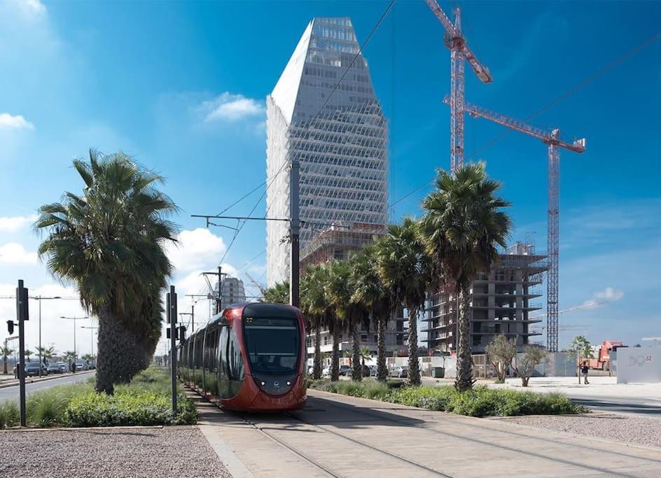 A 2 Minutes De Casa Finance City, Appartement Avec 2 Chambres Kazablanka Dış mekan fotoğraf